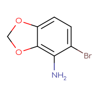 Chemical structure of 5-bromo-2H-1,3-benzodioxol-4-amine - CSSB00010201148