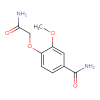 Chemical structure of 4-(carbamoylmethoxy)-3-methoxybenzamide - CSSB00082650255