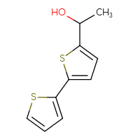 Chemical structure of 1-{[2,2'-bithiophen]-5-yl}ethan-1-ol - CSSB00011072887