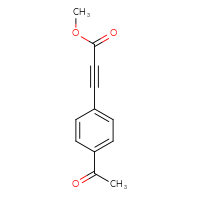 Chemical structure of methyl 3-(4-acetylphenyl)prop-2-ynoate - CSSB00029368187