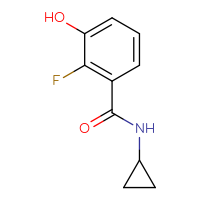 Chemical structure of N-cyclopropyl-2-fluoro-3-hydroxybenzamide - CSSB00016157172