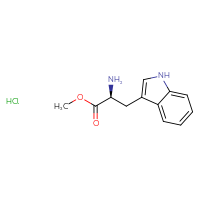 Chemical structure of methyl (2S)-2-amino-3-(1H-indol-3-yl)propanoate hydrochloride - CSSB00000707730