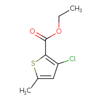 Chemical structure of ethyl 3-chloro-5-methylthiophene-2-carboxylate - CSSB00035133906