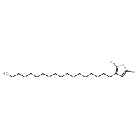 Chemical structure of 2,5-dibromo-3-octadecylthiophene - CSSB02531767567