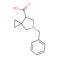 Chemical structure of 5-benzyl-5-azaspiro[2.4]heptane-7-carboxylic acid - CSSB00013022603