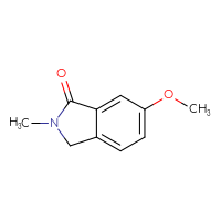 Chemical structure of 6-methoxy-2-methyl-2,3-dihydro-1H-isoindol-1-one - CSSB00009856211