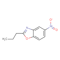Chemical structure of 5-nitro-2-propyl-1,3-benzoxazole - CSSB00010167108