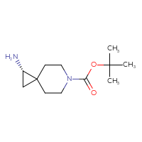 Chemical structure of tert-butyl (1S)-1-amino-6-azaspiro[2.5]octane-6-carboxylate - CSSB00135323782
