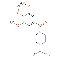 Chemical structure of 1-(propan-2-yl)-4-(3,4,5-trimethoxybenzoyl)piperazine - CSSB00046509346