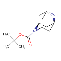 Chemical structure of tert-butyl (1r,3r,5r,7r)-2,6-diazatricyclo[3.3.1.1³,⁷]decane-2-carboxylate - CSSB00015746151