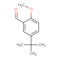 Chemical structure of 5-tert-butyl-2-methoxybenzaldehyde - CSSB00000068398