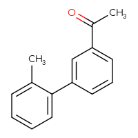 Chemical structure of 1-{2'-methyl-[1,1'-biphenyl]-3-yl}ethan-1-one - CSSB00011218125