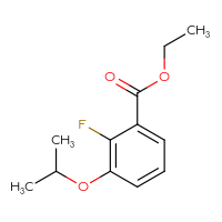 Chemical structure of ethyl 2-fluoro-3-(propan-2-yloxy)benzoate - CSSB02520177517
