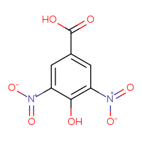 Chemical structure of 4-hydroxy-3,5-dinitrobenzoic acid - CSSB00000032939