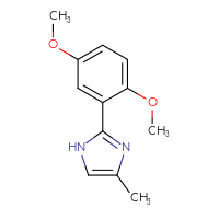 Chemical structure of 2-(2,5-dimethoxyphenyl)-4-methyl-1H-imidazole - CSSB00010226550