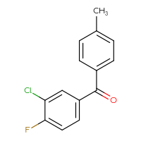 Chemical structure of (3-chloro-4-fluorophenyl)(4-methylphenyl)methanone - CSSB00005719728