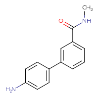 Chemical structure of 4'-amino-N-methyl-[1,1'-biphenyl]-3-carboxamide - CSSB00020629687