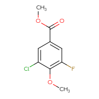 Chemical structure of methyl 3-chloro-5-fluoro-4-methoxybenzoate - CSSB00012921584