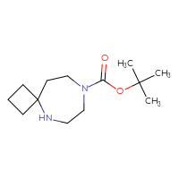 Chemical structure of tert-butyl 5,8-diazaspiro[3.6]decane-8-carboxylate - CSSB00021653047