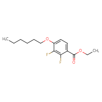 Chemical structure of ethyl 2,3-difluoro-4-(hexyloxy)benzoate - CSSB03221181965