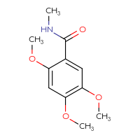 Chemical structure of 2,4,5-trimethoxy-N-methylbenzamide - CSSB00000250533