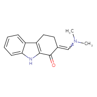Chemical structure of 2-[(dimethylamino)methylidene]-2,3,4,9-tetrahydro-1H-carbazol-1-one - CSSB00121697431
