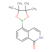 Chemical structure of 5-(4,4,5,5-tetramethyl-1,3,2-dioxaborolan-2-yl)-1,2-dihydroisoquinolin-1-one - CSSB00010223286