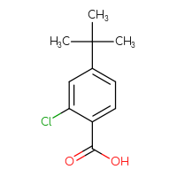 Chemical structure of 4-tert-butyl-2-chlorobenzoic acid - CSSB00015544138
