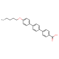 Chemical structure of 4'-[4-(pentyloxy)phenyl]-[1,1'-biphenyl]-4-carboxylic acid - CSSB00016993424