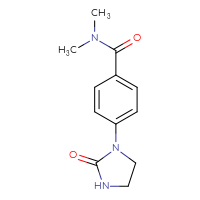 Chemical structure of N,N-dimethyl-4-(2-oxoimidazolidin-1-yl)benzamide - CSSB01995416068