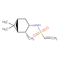 Chemical structure of N-[(1R,2R,3S,5S)-2,6,6-trimethylbicyclo[3.1.1]heptan-3-yl]ethene-1-sulfonamide - CSMB14916902239
