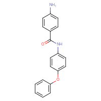 Chemical structure of 4-amino-N-(4-phenoxyphenyl)benzamide - CSSB00025755836