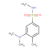 Chemical structure of 3-(dimethylamino)-N,4-dimethylbenzene-1-sulfonamide - CSSB00012818671