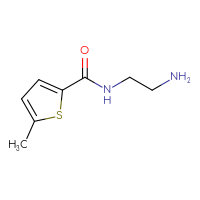 Chemical structure of N-(2-aminoethyl)-5-methylthiophene-2-carboxamide - CSSB00011209305