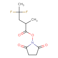 Chemical structure of 2,5-dioxopyrrolidin-1-yl 4,4-difluoro-2-methylpentanoate - CSSB03563755177