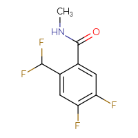 Chemical structure of 2-(difluoromethyl)-4,5-difluoro-N-methylbenzamide - CSSB15025261942