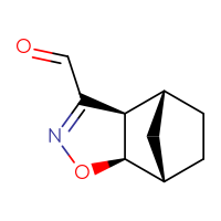 Chemical structure of (1S,2R,6R,7R)-3-oxa-4-azatricyclo[5.2.1.0²,⁶]dec-4-ene-5-carbaldehyde - CSSB02126259599