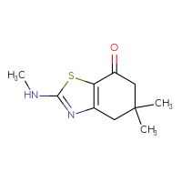 Chemical structure of 5,5-dimethyl-2-(methylamino)-4,5,6,7-tetrahydro-1,3-benzothiazol-7-one - CSSB00000012775