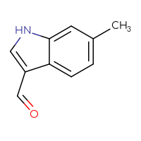 Chemical structure of 6-methyl-1H-indole-3-carbaldehyde - CSSB00000743239