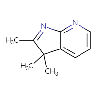 Chemical structure of 2,3,3-trimethyl-3H-pyrrolo[2,3-b]pyridine - CSSB00041354373