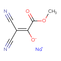 Chemical structure of sodium 1,1-dicyano-3-methoxy-3-oxoprop-1-en-2-olate - CSSB00160572278