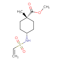 Chemical structure of methyl (1s,4s)-4-ethenesulfonamido-1-methylcyclohexane-1-carboxylate - CSMB21332081551