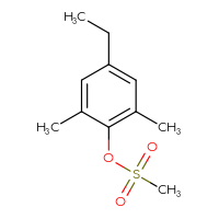 Chemical structure of 4-ethyl-2,6-dimethylphenyl methanesulfonate - CSSB00114228493