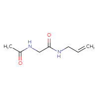 Chemical structure of 2-acetamido-N-(prop-2-en-1-yl)acetamide - CSSB00000160290