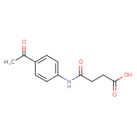 Chemical structure of 3-[(4-acetylphenyl)carbamoyl]propanoic acid - CSSB00000260581