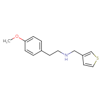 Chemical structure of [2-(4-methoxyphenyl)ethyl][(thiophen-3-yl)methyl]amine - CSSB00000393710