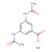 Chemical structure of sodium 3,5-diacetamidobenzoate - CSSB00102599894
