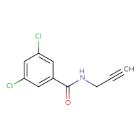 Chemical structure of 3,5-dichloro-N-(prop-2-yn-1-yl)benzamide - CSSB00000175950
