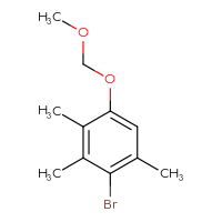 Chemical structure of 2-bromo-5-(methoxymethoxy)-1,3,4-trimethylbenzene - CSSB00014857369