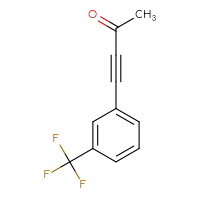 Chemical structure of 4-[3-(trifluoromethyl)phenyl]but-3-yn-2-one - CSSB00011003255